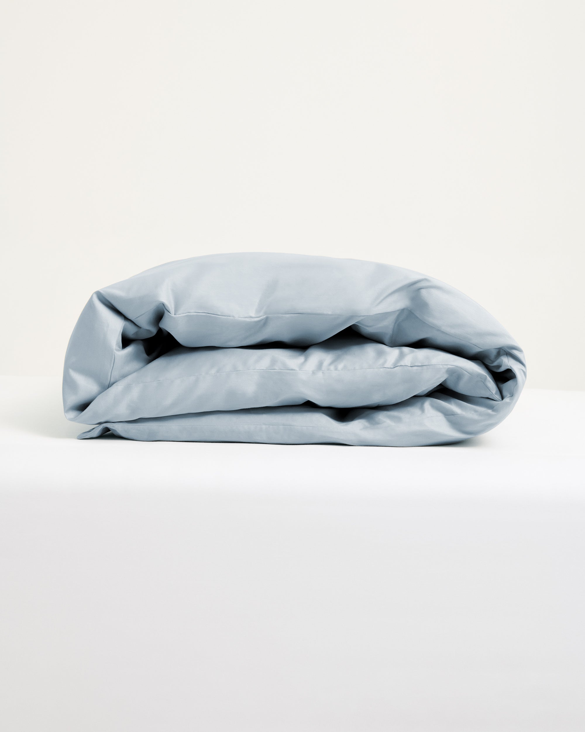 Påslakanset Blank Ljusblå
