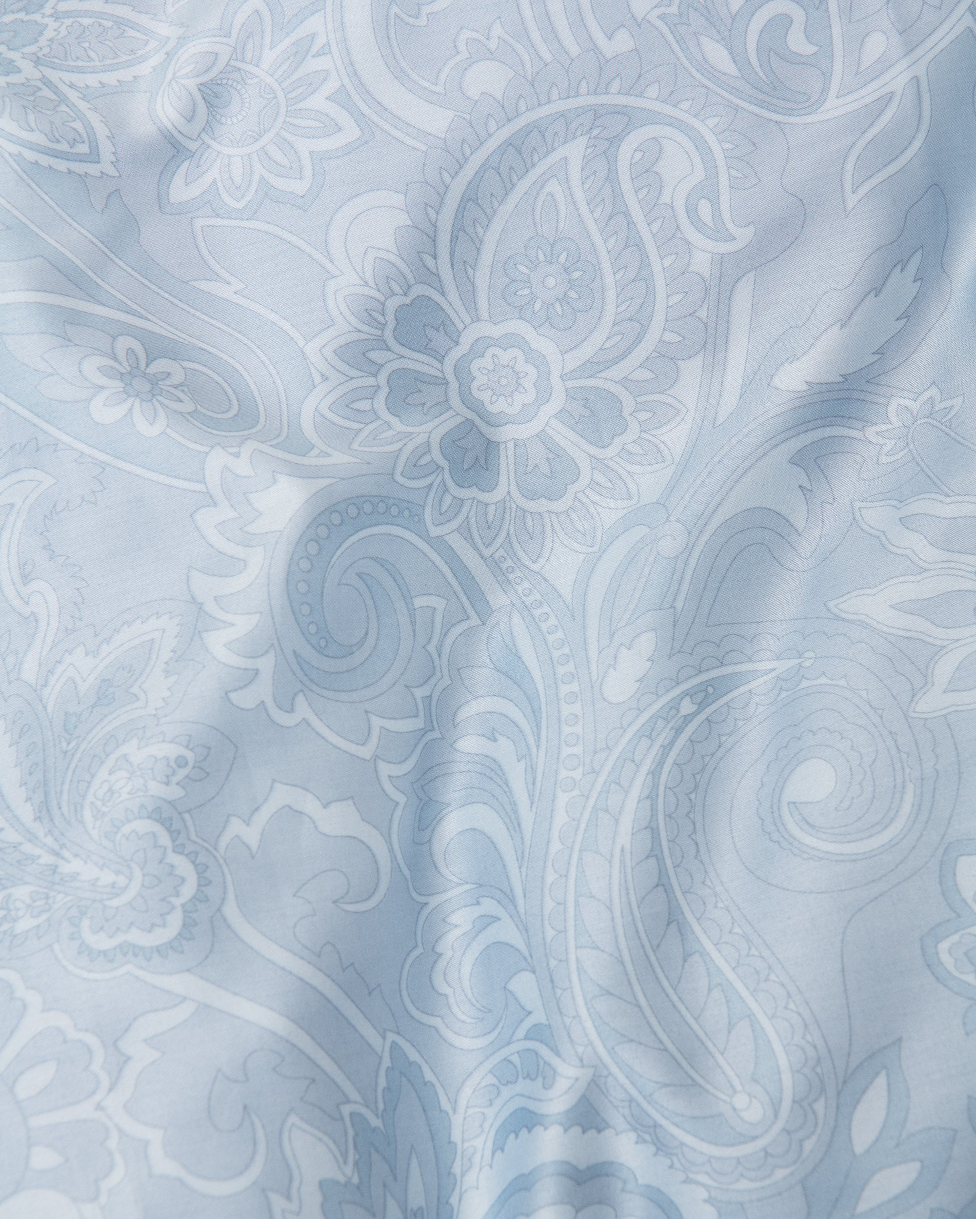 Påslakanset Paisley Ljusblå