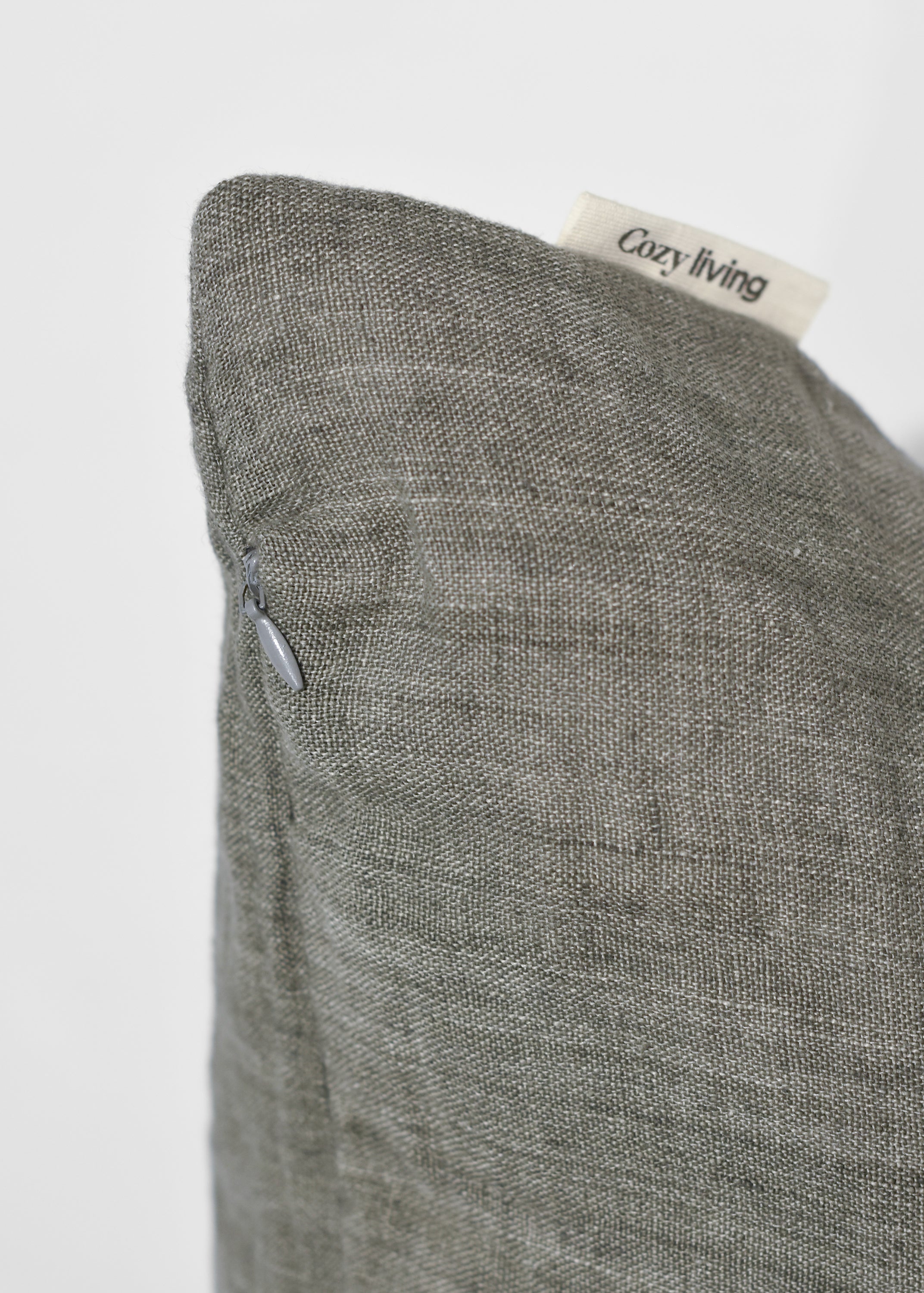 Kuddfodral Linne Grå