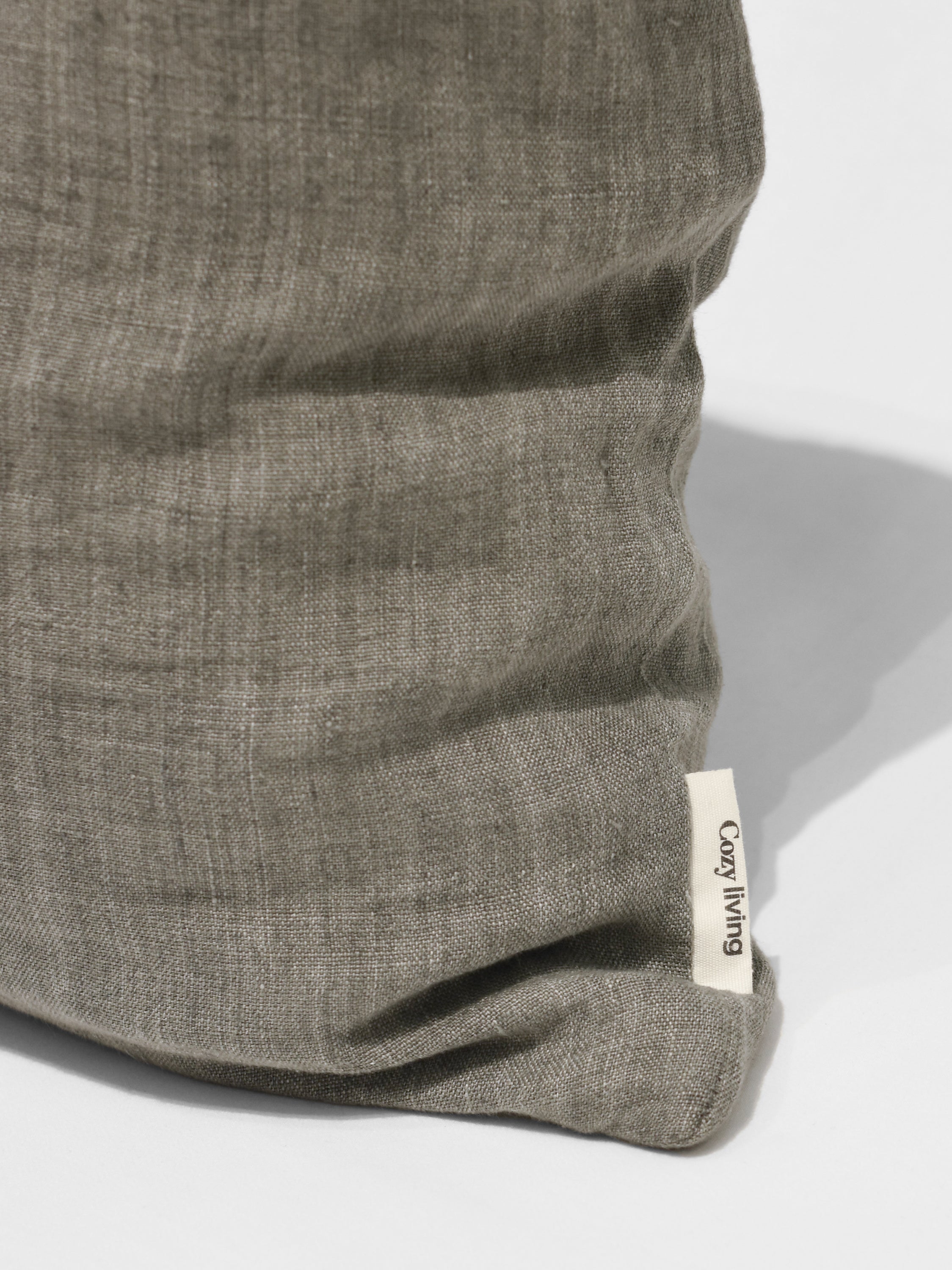 Kuddfodral Linne Grå