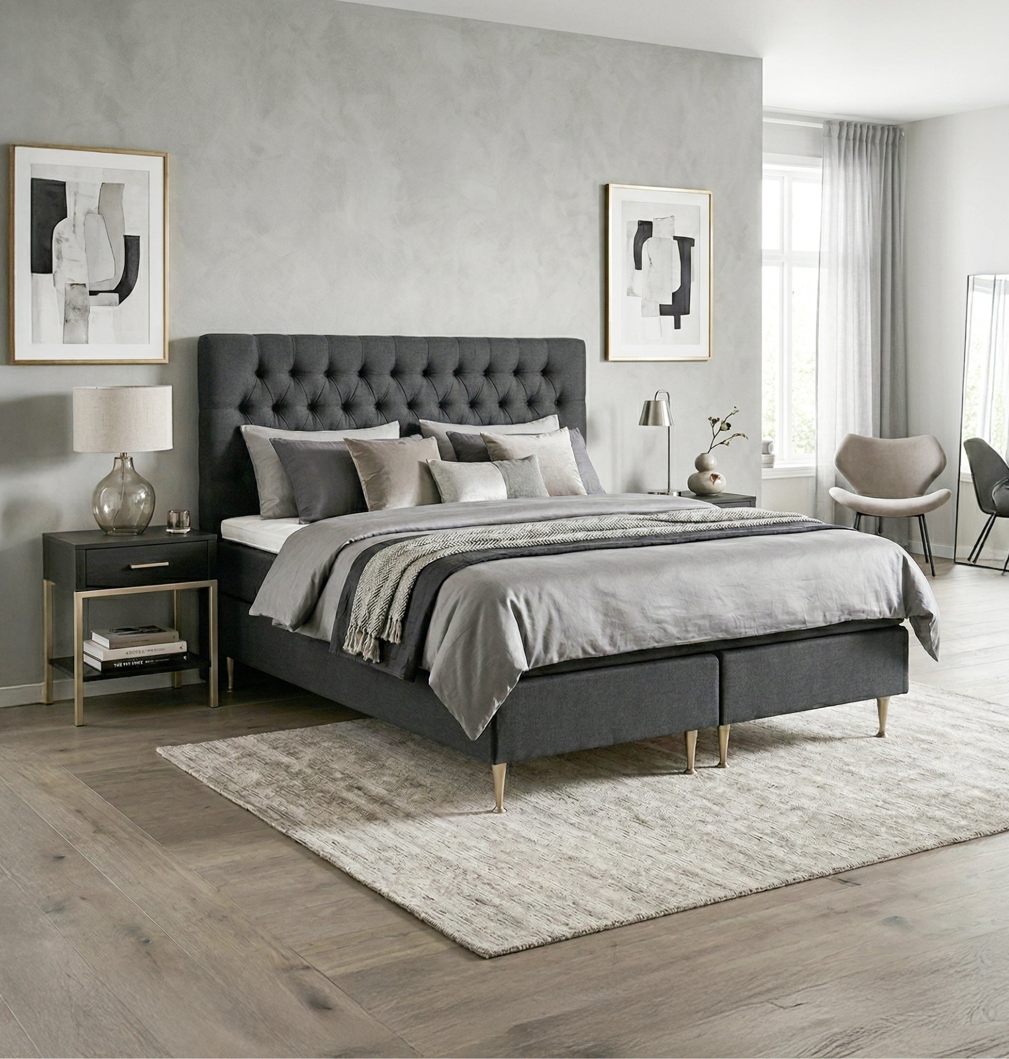 Huvudgavel Strand Djuphäftad Knapp