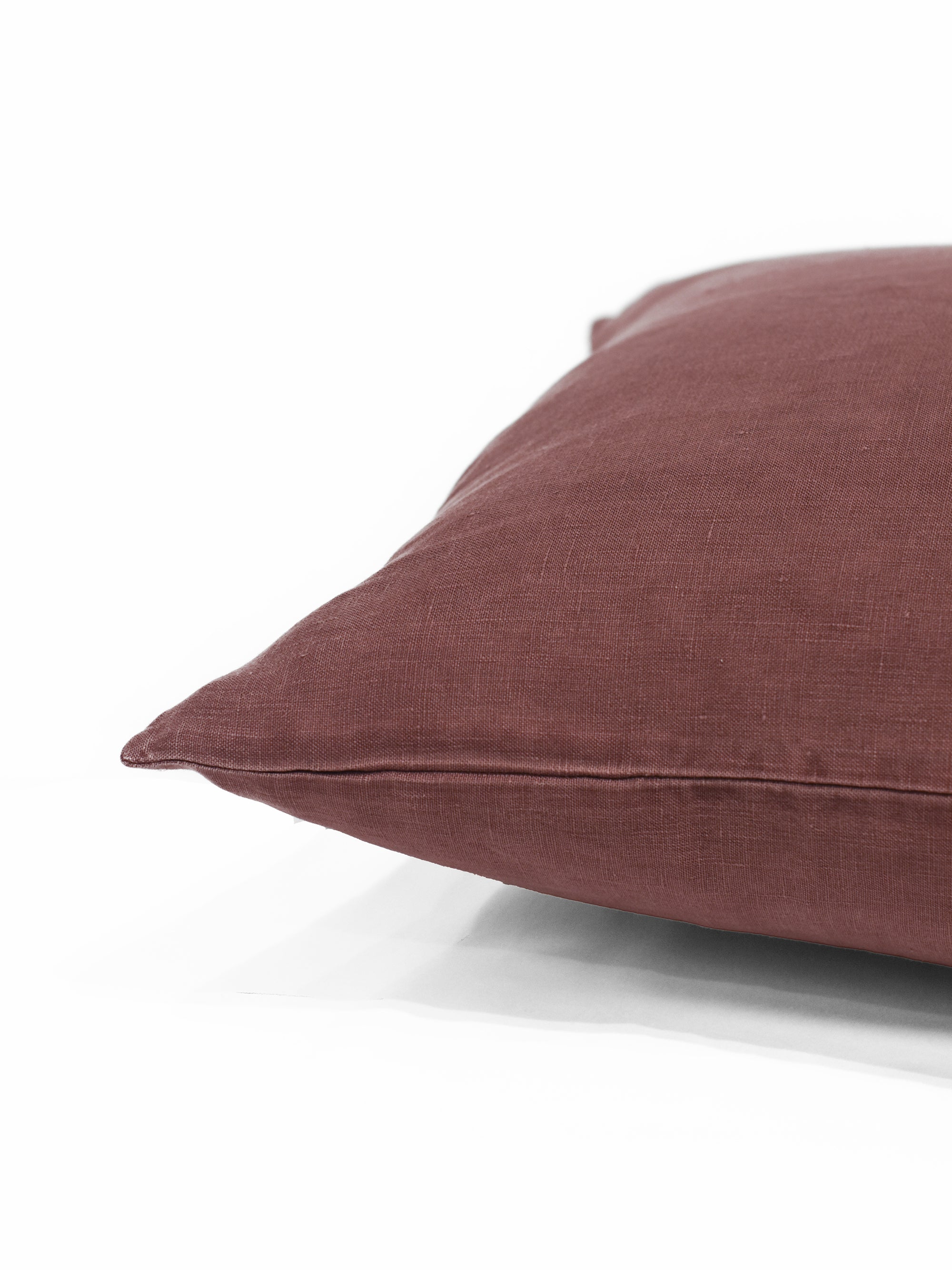 Kuddfodral Linne Plum