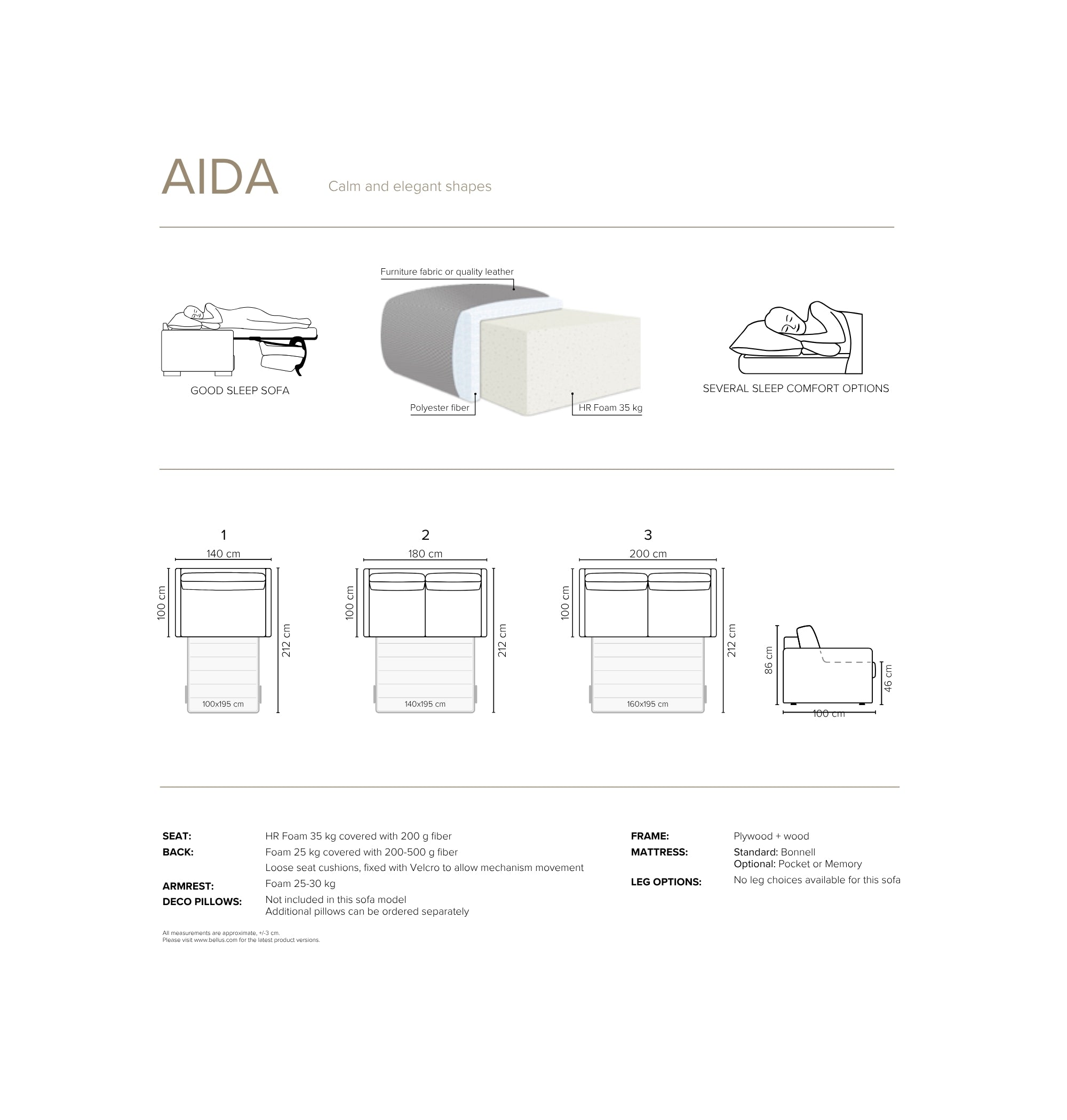 Bäddsoffa Aida