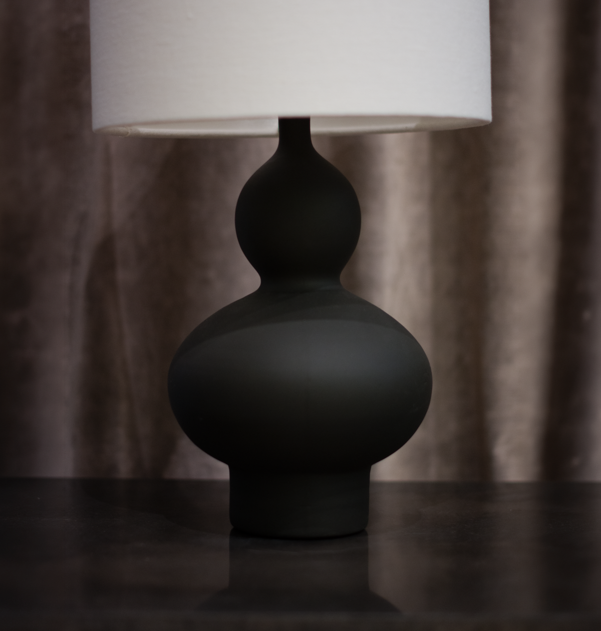 Lampa Clay Curve Vit Linne