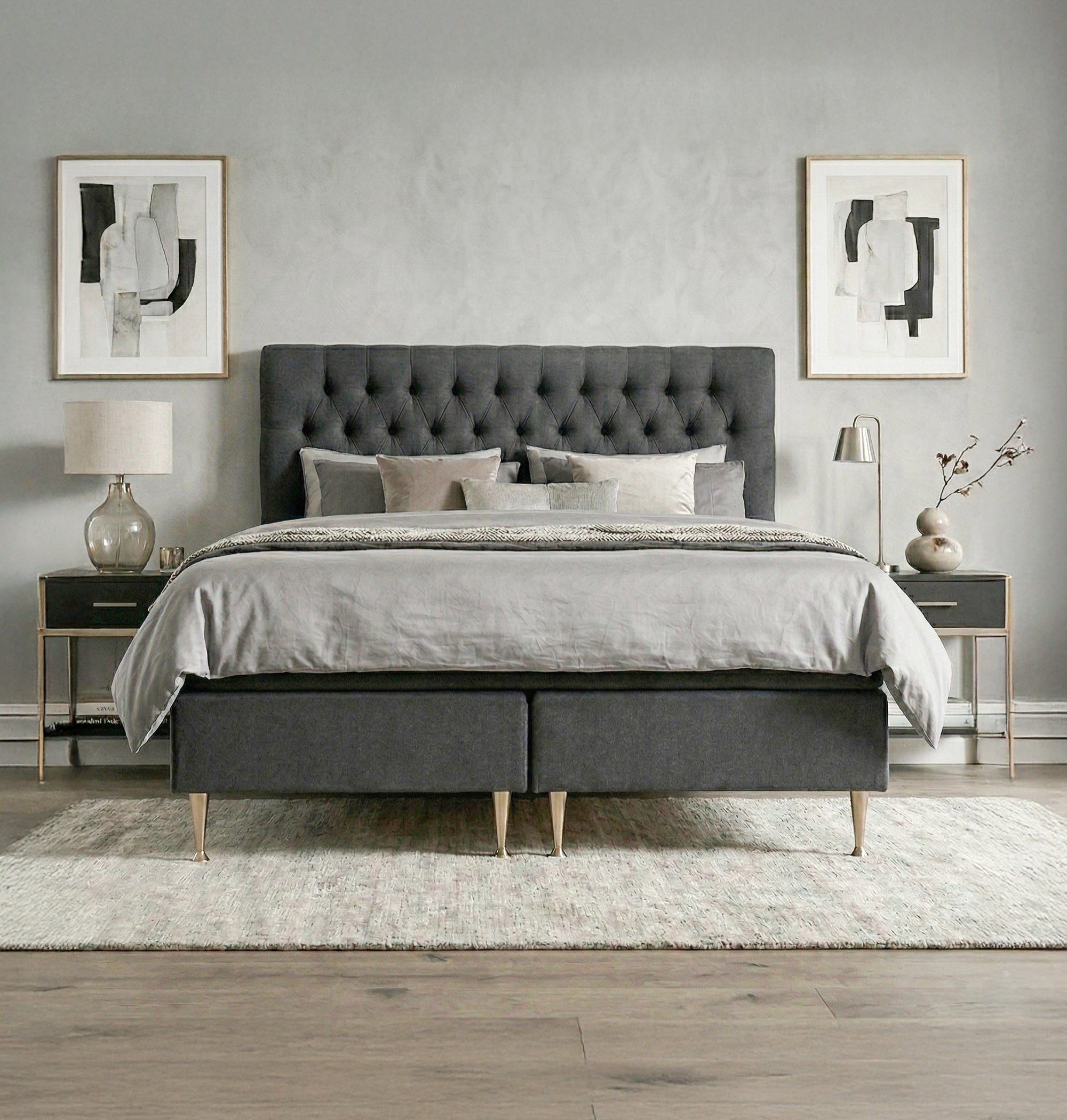 Huvudgavel Strand Djuphäftad Knapp