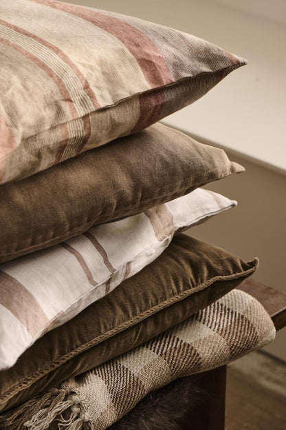 Kuddfodral Linne Chocolate