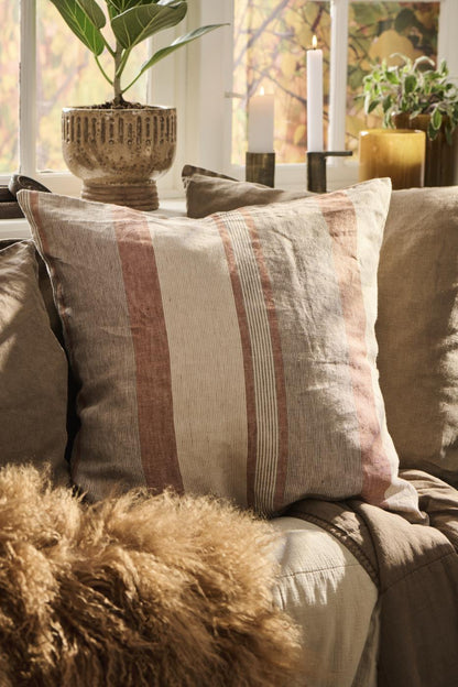 Kuddfodral Linne Stripe