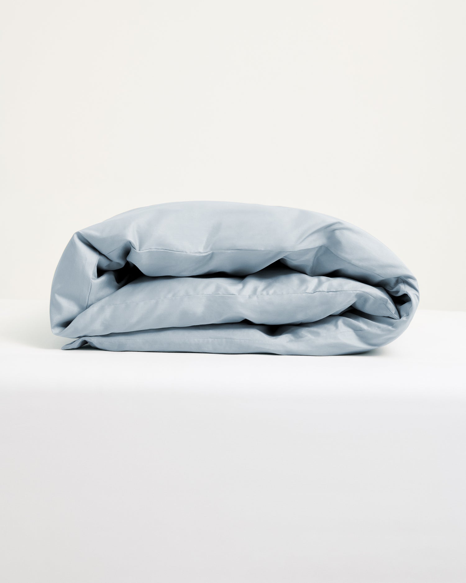Påslakanset Blank Ljusblå