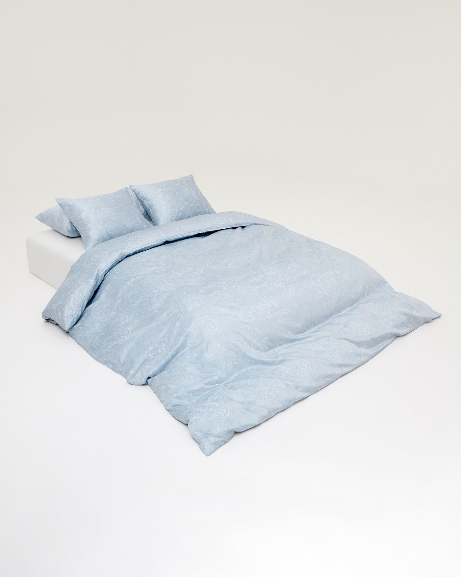 Påslakanset Paisley Ljusblå