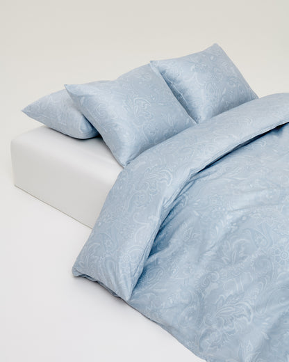 Påslakanset Paisley Ljusblå