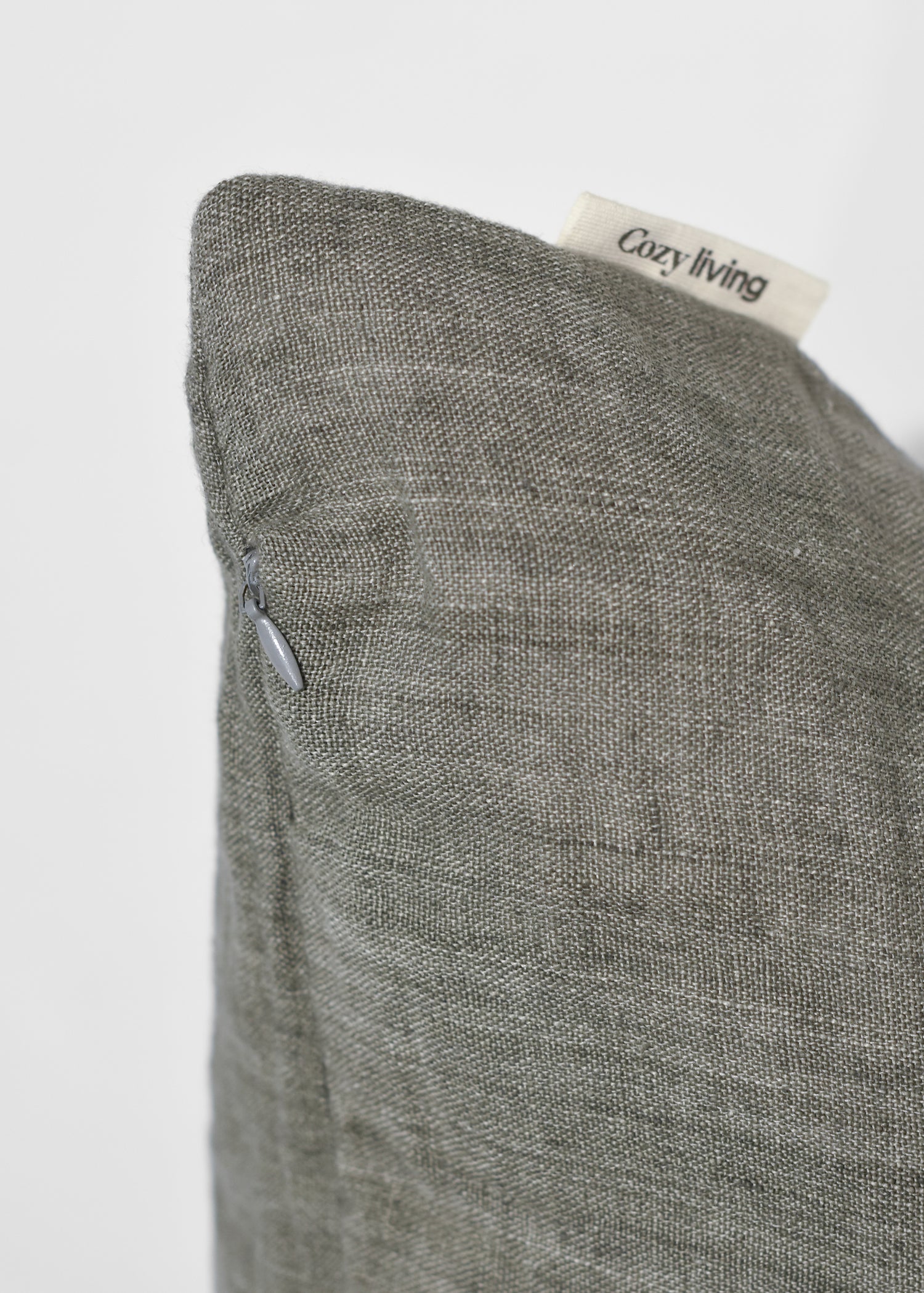 Kuddfodral Linne Grå