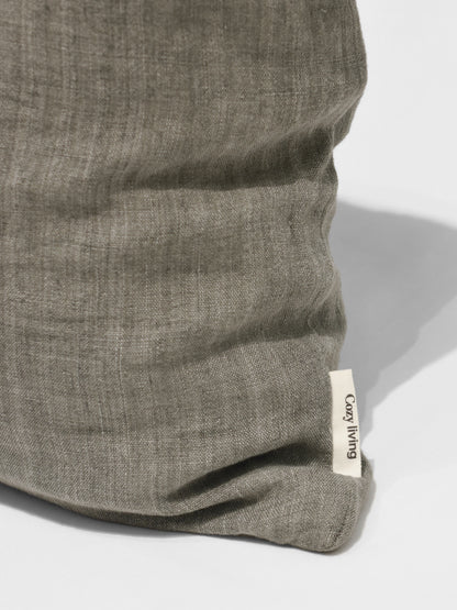 Kuddfodral Linne Grå