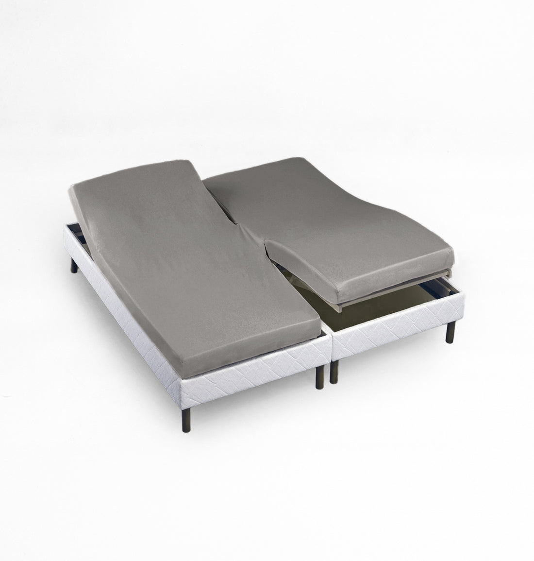 Kuvertlakan Turiform H-Splittlakan Percale Grå