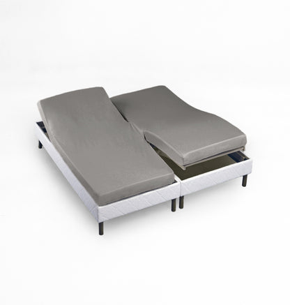 Kuvertlakan Turiform H-Splittlakan Percale Grå