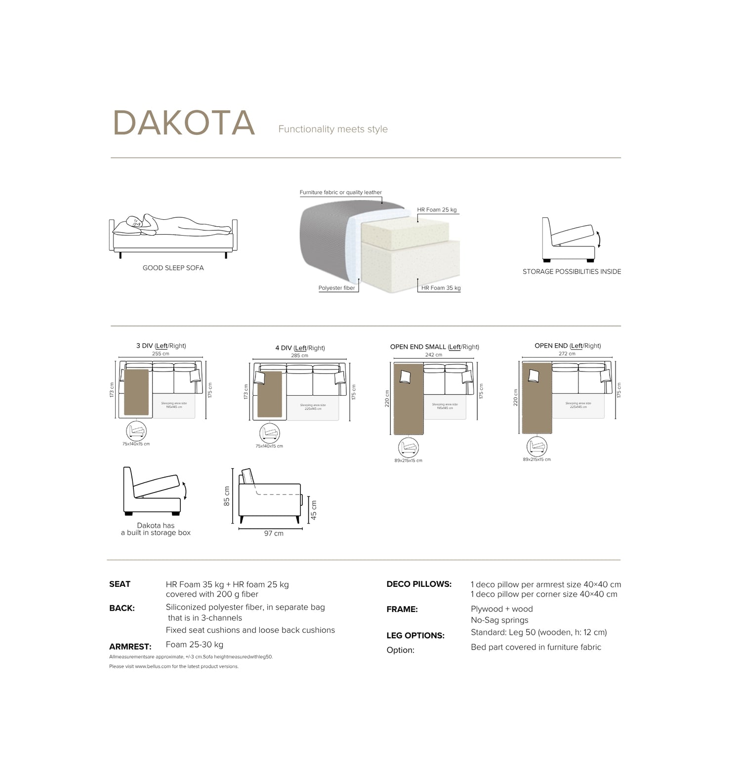 Bäddsoffa Dakota