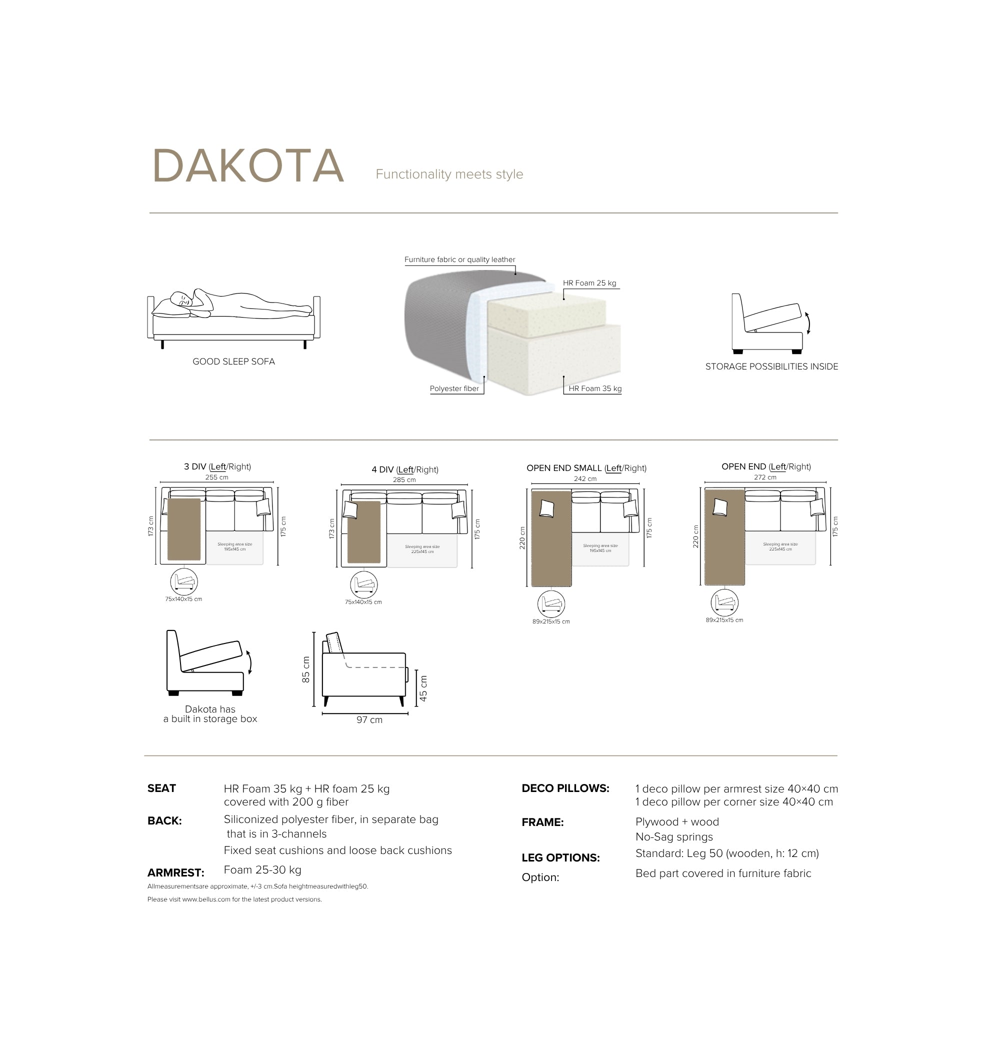 Bäddsoffa Dakota