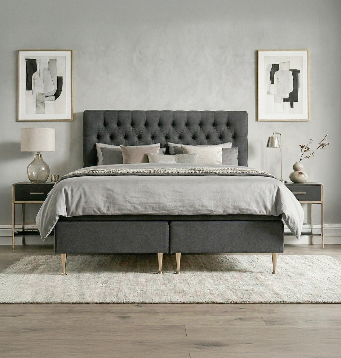 Huvudgavel Strand Djuphäftad Knapp