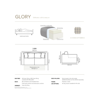 Bäddsoffa Glory